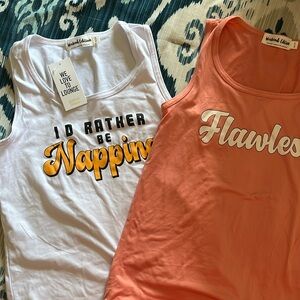 Two Weekend Edition tops. Size: small